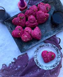 Toss to coat and roast for 18 minutes. Heart Beet Root Scones My Culinary Saga
