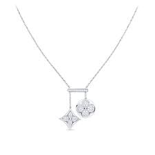 Shop louis vuitton men's necklaces with price comparison across 300+ stores in one place. Diamond Blossom Neglige Necklace White Gold And Diamonds Jewelry Louis Vuitton