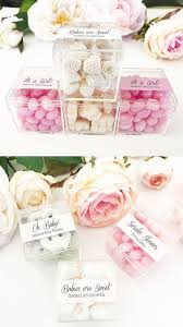 Personalized Baby Shower Acrylic Favor Boxes Tippytoad Com Baby Shower Fun Personalized Baby Shower Baby Shower Kisses Favors
