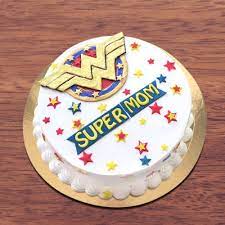 Happy birthday to my second mom. Send Super Mom Cake Online Free Delivery Gift Jaipur