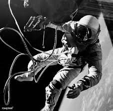 astronaut edward h white ii pilot on the gemini titan iv gt 4 spaceflight floats in the zero gravity of space outside t space art astronaut acrylic prints