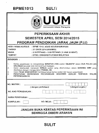 Bahasa melayu, bahasa inggeris, matematik, sains. Buku Soalan Bpme1013 Sade1013 Asas Keusahawanan