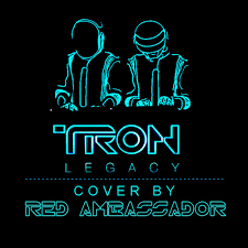 Blue and red robot mask illustration, daft punk, punk, edm, justin maller. Daft Punk Tron Legacy End Titles Red Ambassador Cover By Red Ambassador