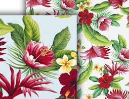 Indigo blue christmas colors bring versatile, elegant, and modern decorating ideas for. Hawaiian Floral Fabric Hawaiian Floral Fabric Etsy Etsy Finds