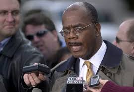 Atlanta Mayor Shirley Franklin R Listens Redaktionellt stockfoto