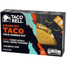 Jojo singing swv's weak and rain at taco tuesday ! Taco Bell Crunchy Taco Dinner Kit With 12 Crunchy Taco Shells Taco Bell Mild Sauce Seasoning 8 85 Oz Box Walmart Com Walmart Com