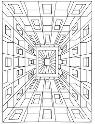 Op Art Jean Larcher 1 Optical Illusions Op Art Coloring Pages For Adults Just Color Geometric Coloring Pages Coloring Pages Pattern Coloring Pages