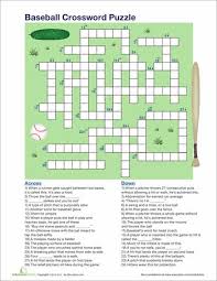 In this social studies worksheet, learners will read a short paragraph about elections and then complete a crossword puzzle using vocabulary from the text. Baseball Crossword Education Com Kids Crossword Puzzles Crossword Puzzles Crossword