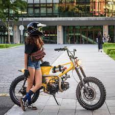 trick a bmx style sym from hide work custom スーパーカブ カスタム ホンダカブ カスタムバイク