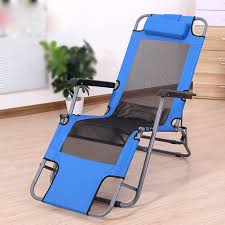 Recliners Summer Balcony Folding Chair Office Lunch Break Beach Lazy Chair Portable Armchair Flat Laying Folding Bed Folding Chair Folding Beds Outdoor Chairs