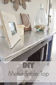 Diy Metal Table Top Table And Hearth Diy Table Top Metal Table Top Diy Table