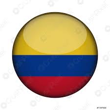 Colombia emoji is a flag sequence combining 🇨 regional indicator symbol letter c and 🇴 regional indicator symbol letter o. Kolumbianische Fahne In Glanzendem Rundem Knopf Des Symbols Colombia Stock Vektorgrafi Crushpixel