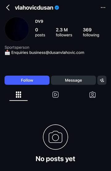📲Dusan Vlahovic has deleted all his posts on Instagram. Ciao, Dusan 👋