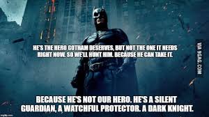 He didn't do anything wrong. Was I The Only One Getting The Chills From This End Quote Batman The Dark Knight 9gag