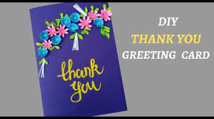 Custom thank you cards with design. Beautiful Handmade Thank You Card Diy Thank You Card Thanksgiving Card Youtube