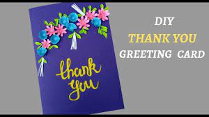 The coffee mug you sent is so me. Beautiful Handmade Thank You Card Diy Thank You Card Thanksgiving Card Youtube