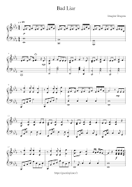 Your current browser isn't compatible with soundcloud. Bad Liar Imagine Dragons Sheet Music For Piano Solo Musescore Com