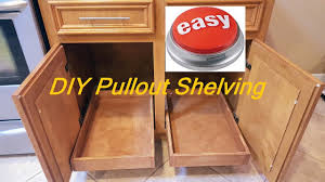 diy pull out sliding shelving easy