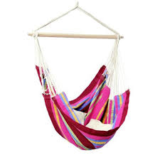 The festive and comfy vivere brazilian hammock chair is sure to be your new favorite outdoor lounge spot. Review Cotton Hammock Chair Swing Lounger By La Siesta Extra Large