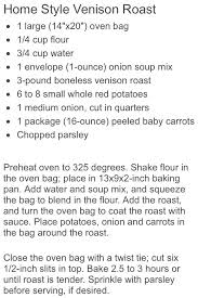 Venison recipe osso bucco braised deer shanks in cast iron dutch oven cooking deer meat. Home Style Venison Roast Recipe Cooked In A Reynolds Baking Bag For The Most Juicy And Tender Roast Ever Venison Roast Venison Recipes Deer Roast