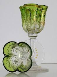 2 Vintage Moser Lobmeyr Quatrefoil Lobed Crystal Petite Cordials 04 03 2015 Antique Glass Moser Glass Glass Art