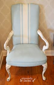 Paint A Fabric Chair With Chalk Paint Sincerely Sara D Home Decor Diy Projects Painting Fabric Furniture Painting Fabric Chairs Painting Upholstered Furniture