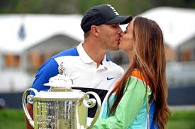But it's his super hot model girlfriend who's the real winner. Brooks Koepka Had No Time For A Kiss From Girlfriend Jena Sims