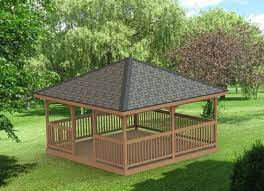 10×16 gazebo hip roof plans. Garden Gazebo Building Plans I Hip Roof 16 X 16 Etsy