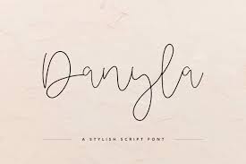 Fonts of this category «cyrillic fonts». Danyla Stylish Signature Font In Fonts On Yellow Images Creative Store