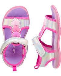 Shop Metallic Heart Light Up Sandals At Cartersoshkosh Ca Visit Carters Oshkosh Canada For Quality Baby Toddl In 2020 Baby Girl Shoes Girls Sandals Carters Baby Girl