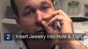 More images for how to put in a nose ring corkscrew » How To Put In A Corkscrew Nose Ring Youtube