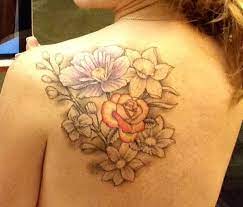 Pin By Amy Cormier On Ink Birth Flower Tattoos Flower Tattoo Shoulder Rose Tattoos