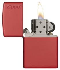 Classic Red Matte Zippo Logo Zippo Com Zippo Classic Red Zippo Lighter