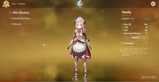 Genshin Impact Details About Noelle Genshin Impact Official Community