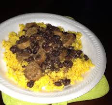 Black Beans And Rice With Sausage Turkey Sausage Black Beans And Yellow Rice Turkey Sausage Foodie Food