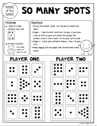 Sample Math Game From Math Games For Kinder Partners 20 Reproducible And Reusable Partner Games For Math Workshop Kindergarten Math Games Math Methods Math