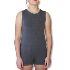 Onesie Style Bodysuit For Children Sleeveless Bodysuit Onesie Grey Adaptive Clothing