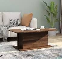 Amazon.com: neolun Elegante mesa de café marrón para calidez ...