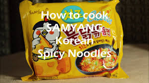 How To Cook Samyang Korean Spicy Noodle Cheese Youtube
