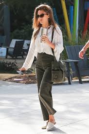 Jessica Alba Work Outfit Summer Work Outfits Spring Work Outfits Celebrity Style Pants