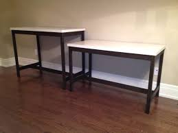 Bar Table And Desk Using Ikea Table Tops Vika Amon Ikea Table Tops Ikea Table Bar Table