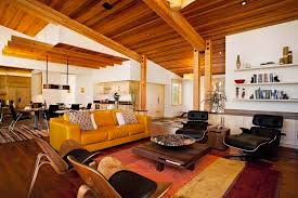 We love the luxe minimalism of this unique mixed material vase. Stunning Rustic Mid Century Inspired Home In The Sierra Nevada Mountains