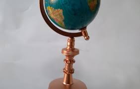 Globe terrestre lumineux gold executive socle en noyer. Globo Terrestre Rose Gold No Elo7 Marcelus Ribas Antiguidades Decoracao 1696654