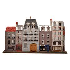 Miniature Paris Street Of Houses And Shops 3 D 1stdibs Com Putz Houses Dolly House Miniature Houses