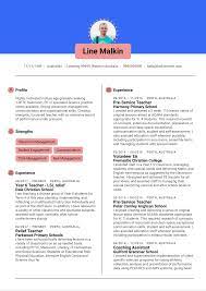 This sample art teacher resume establishes the job candidate as a successful educator who is passionate and innovative about delivering a meaningful art program to his or her students. Primary Teacher Resume Sample Kickresume