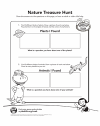 Dinosaur Train Nature Treasure Hunt Worksheet Education Com Dinosaur Train Education Com Treasure Hunt