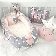 Modastra Gri Minik Ve Buyuk Yildiz Desenli Babynest Seti Bebek Odasi Kiz Bebek Bebek Urunleri