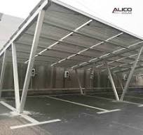 Solar carport mounting system |