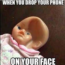 When You Drop Your Phone On Your Face Funny Funny Pictures Lol