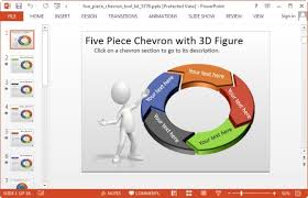 Fantastische Animationen Kreisdiagramme Mit Chevron Pfeile Und 3d Figuren